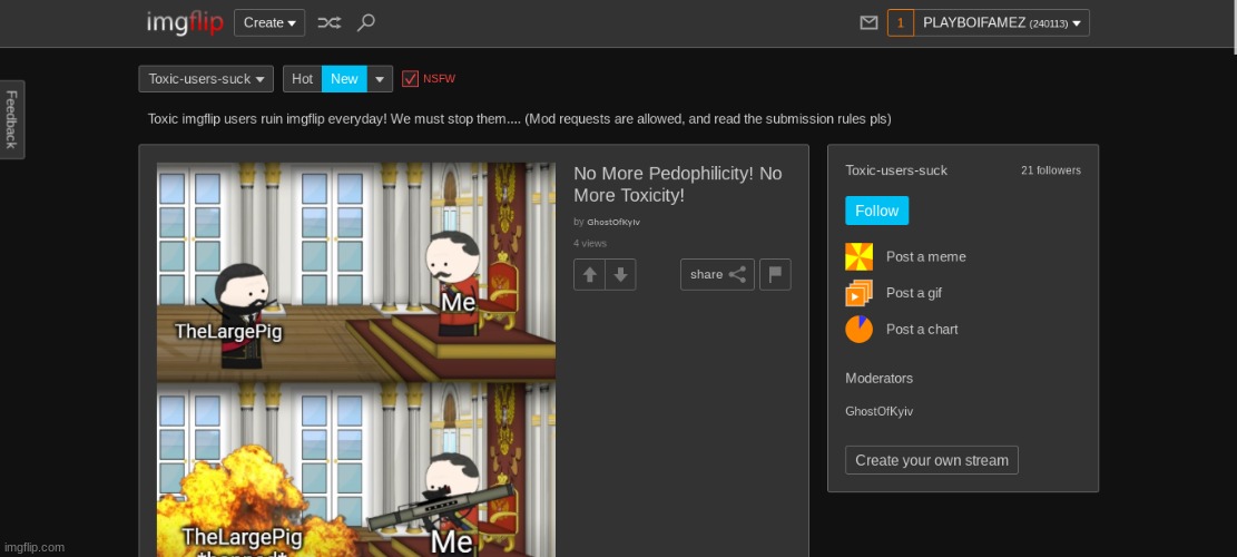 lol heres that 8yr olds stream anyone wanna raid? | made w/ Imgflip meme maker