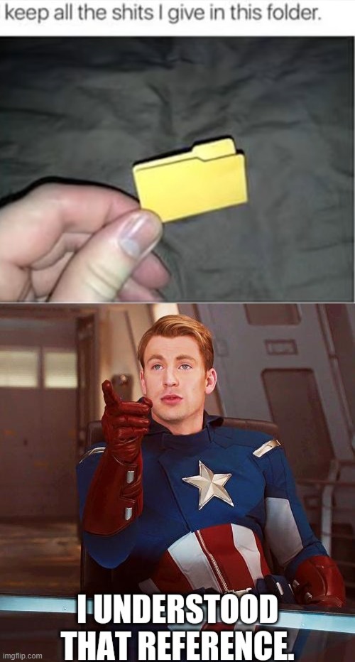 image tagged in captain america i understood that reference | made w/ Imgflip meme maker