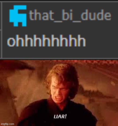 image tagged in anakin liar | made w/ Imgflip meme maker