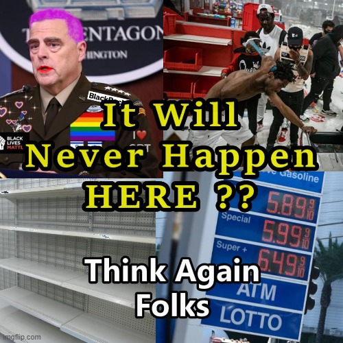 Folks Said These Would Never Happen - What you Think Now ?? | image tagged in looting,woke army,bare shelves,chaos | made w/ Imgflip meme maker