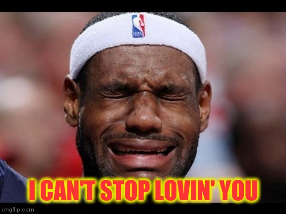 Labron | I CAN'T STOP LOVIN' YOU | image tagged in labron | made w/ Imgflip meme maker