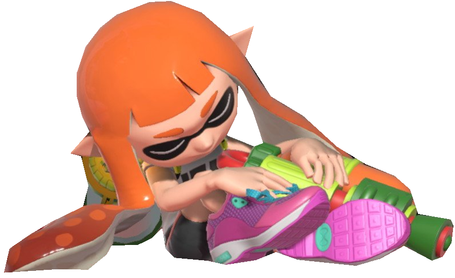 Inkling sleeping Blank Meme Template