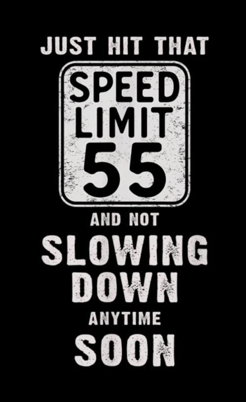 High Quality Just hit that speed limit 55 mph Blank Meme Template