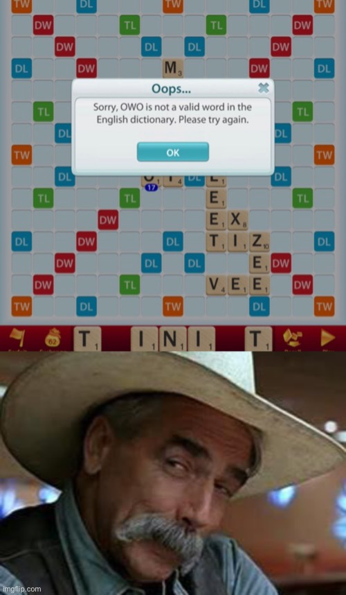 Checkmate. | image tagged in sam elliott | made w/ Imgflip meme maker