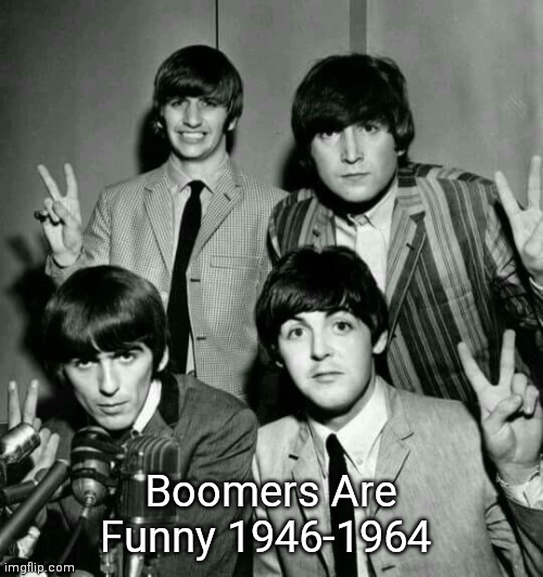 Peace Beatles Blank Meme Template