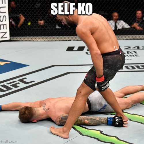 K.O. Knock out | SELF KO | image tagged in k o knock out | made w/ Imgflip meme maker