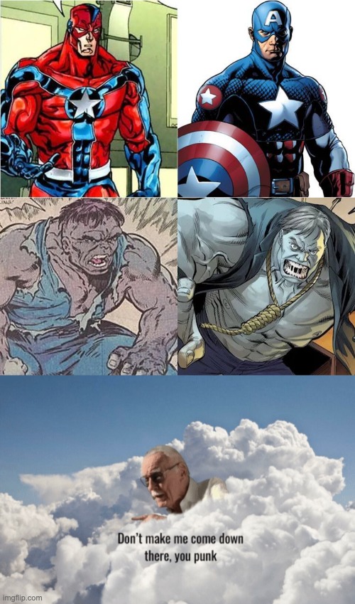 dc copied marvel | image tagged in stan lee heaven | made w/ Imgflip meme maker