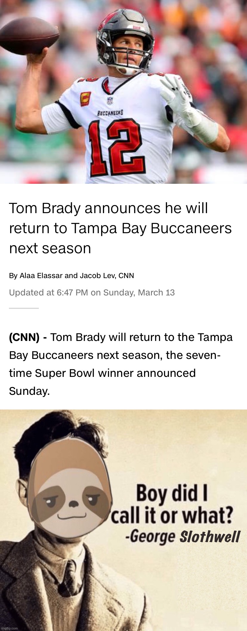 Clinton News Network reports Tom Brady is back. Awaiting confirmation from a trusted source like Beforeitsnews.com | image tagged in cnn fake news,cnn sucks,cnn crock news network,cnn crazy news network,cnn very fake news,cnn wolf of fake news fanfiction | made w/ Imgflip meme maker