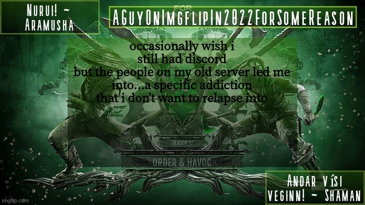 do not ask | occasionally wish i still had discord
but the people on my old server led me into...a specific addiction that i don't want to relapse into | image tagged in aguyonimgflipforsomereason announcement temp 6,totally not porn | made w/ Imgflip meme maker