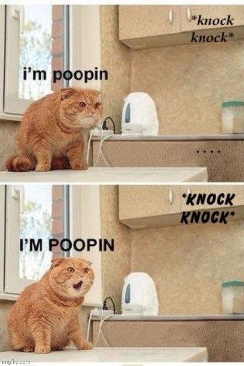 So relatable | image tagged in i'll just wait here,knock knock,not sure if,open door | made w/ Imgflip meme maker