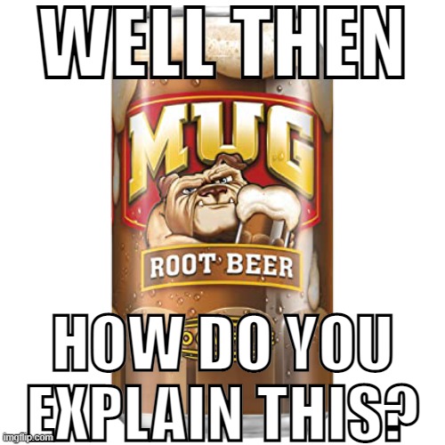 MUG | WELL THEN HOW DO YOU EXPLAIN THIS? | image tagged in mug | made w/ Imgflip meme maker