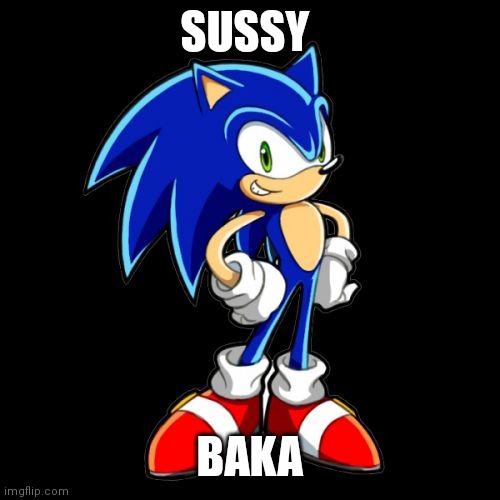 You're Too Slow Sonic | SUSSY; BAKA | image tagged in memes,you're too slow sonic | made w/ Imgflip meme maker