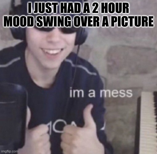 no questions por favor | I JUST HAD A 2 HOUR MOOD SWING OVER A PICTURE | made w/ Imgflip meme maker