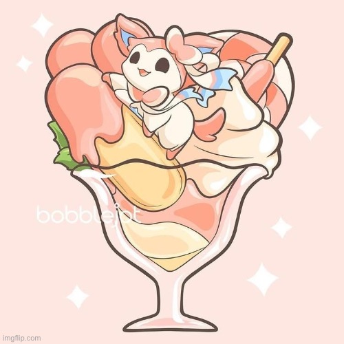 Now that I’ve did some eeveelutions in a sundae... I have to do the rest! Starting with Sylveon requested from Amourshipper | image tagged in sylveon | made w/ Imgflip meme maker
