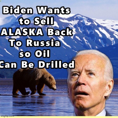 Alaska For Sale by Biden | image tagged in alaska,oil shortage,gas prices | made w/ Imgflip meme maker