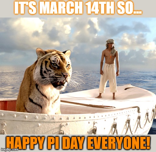 Happy Pi Day everyone! |  IT'S MARCH 14TH SO... HAPPY PI DAY EVERYONE! | image tagged in pi day,nerdalert,mathematics,nerdy | made w/ Imgflip meme maker