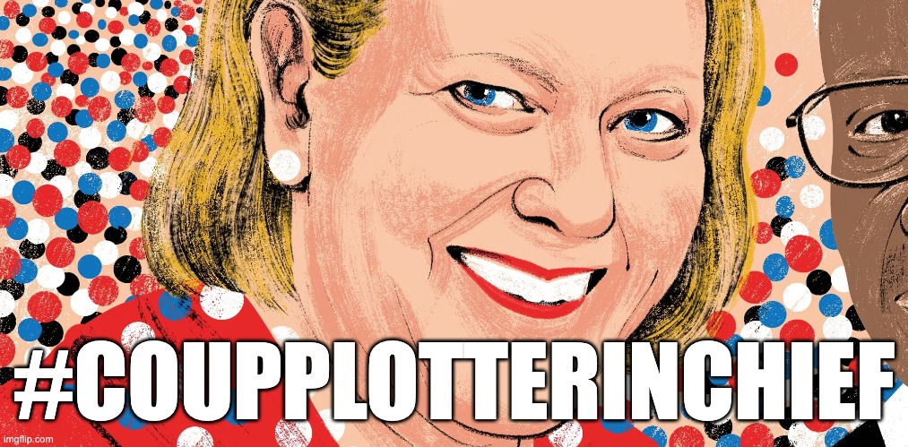 Ginny Thomas, Coup Plotter In Chief | #COUPPLOTTERINCHIEF | image tagged in clarence thomas,ginny thomas,scotus,january 6 | made w/ Imgflip meme maker