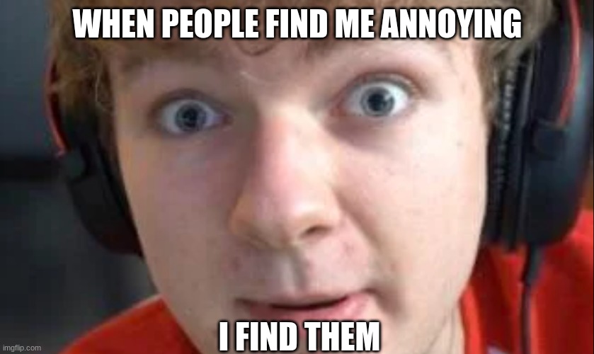 Tommyinnit Annoying | WHEN PEOPLE FIND ME ANNOYING; I FIND THEM | image tagged in tommyinnit | made w/ Imgflip meme maker