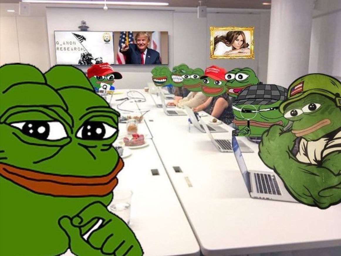 High Quality Pepe War Room Blank Meme Template