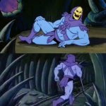 Disturbing facts/Ted Talk with Skeletor Blank Meme Template