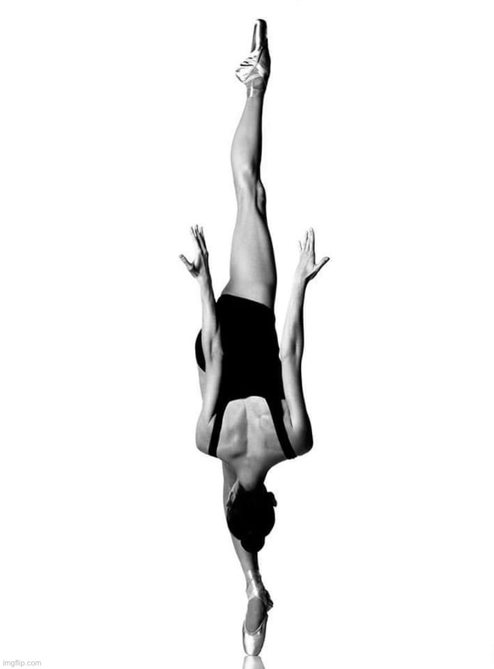 Ballerina black & white | image tagged in ballerina black white | made w/ Imgflip meme maker