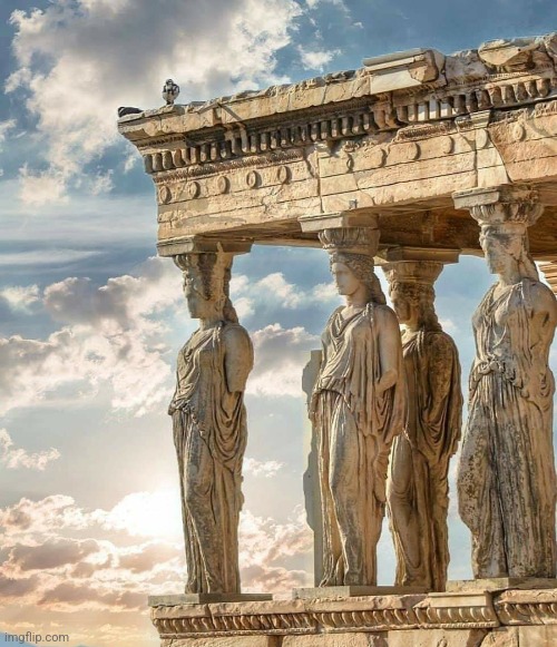 The Erechtheion, Greece.  Photo by @nantia_kb | image tagged in ancient,greek,temple,greece,awesome | made w/ Imgflip meme maker