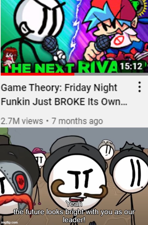 matpat, you absolute mad man | image tagged in game theory,henry stickmin | made w/ Imgflip meme maker