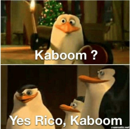 Kaboom? Yes Rico, Kaboom. | image tagged in kaboom yes rico kaboom | made w/ Imgflip meme maker