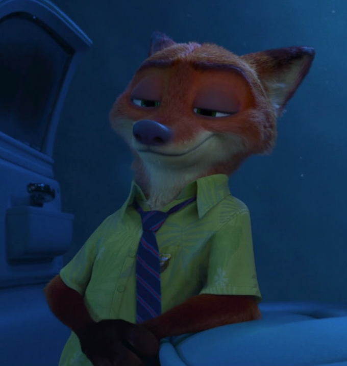 High Quality Nick Wilde listening Blank Meme Template