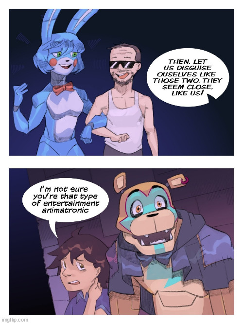 ima leave this here | image tagged in fnaf,comic | made w/ Imgflip meme maker