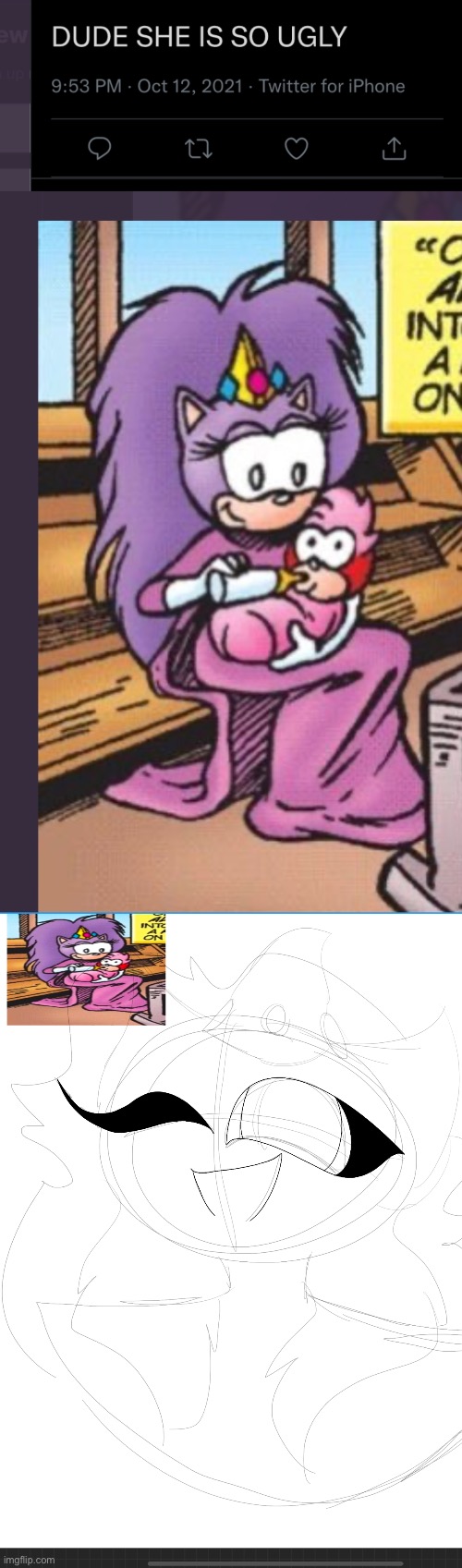 so i’m trying to draw her, don’t ask how i found this on twitter, i just did | made w/ Imgflip meme maker