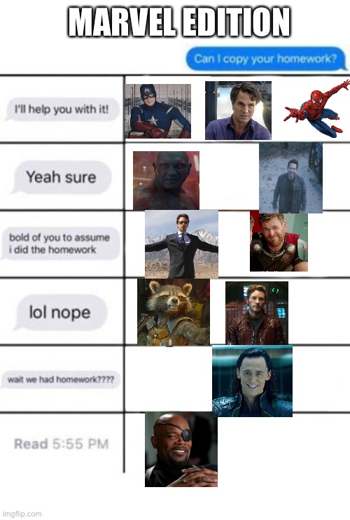 Marvel Edition | MARVEL EDITION | image tagged in marvel,memes | made w/ Imgflip meme maker