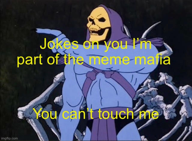 Jokes on you I’m into that shit | You can’t touch me Jokes on you I’m part of the meme mafia | image tagged in jokes on you i m into that shit | made w/ Imgflip meme maker