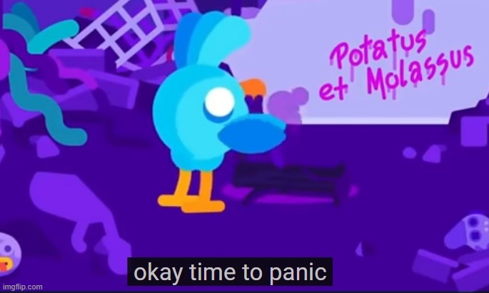 okay time to panic | image tagged in okay time to panic | made w/ Imgflip meme maker