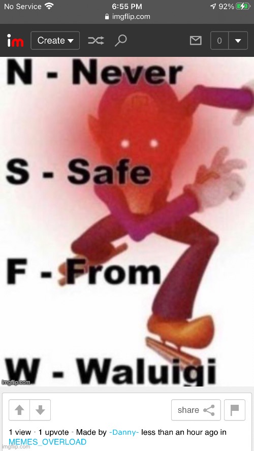 Never safe from Danny* (Bitches' note: why is this nsfw) | made w/ Imgflip meme maker