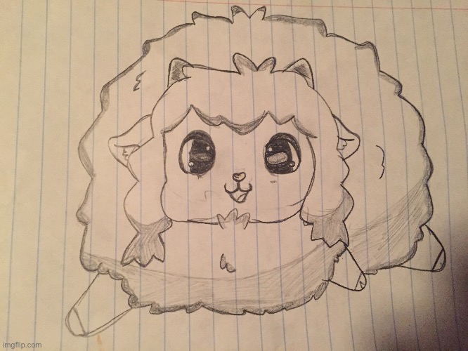 A cute sketch of Wooloo I made :3 | image tagged in wooloo,art,pokemon | made w/ Imgflip meme maker