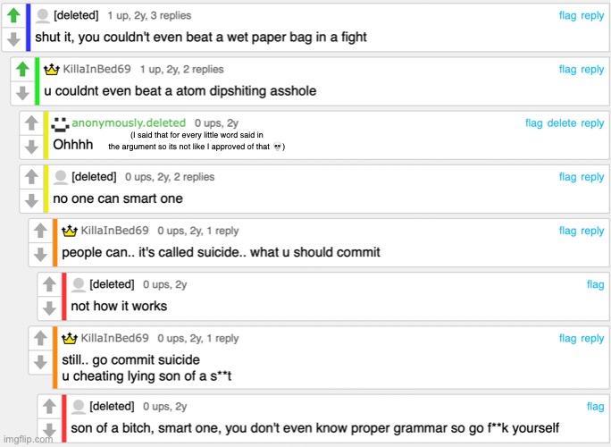 bruh | (I said that for every little word said in the argument so its not like I approved of that 💀) | made w/ Imgflip meme maker