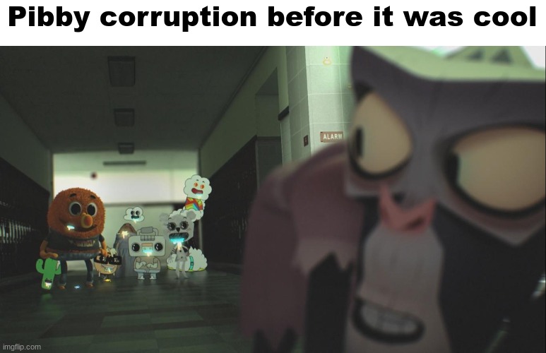i swear the joy predicted the Pibby corruptions | Pibby corruption before it was cool | image tagged in pibby,learning with pibby,gumball,memes | made w/ Imgflip meme maker