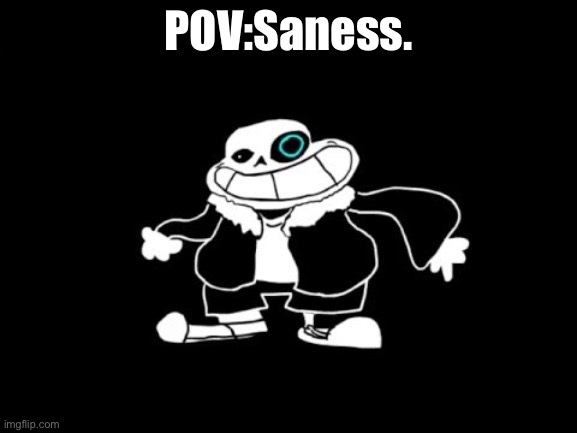 I have returned! My charger broke so I wasn't on,but I am back now. Yes,that is the reason. | POV:Saness. | image tagged in sanesss,you're gonna have a bad time | made w/ Imgflip meme maker