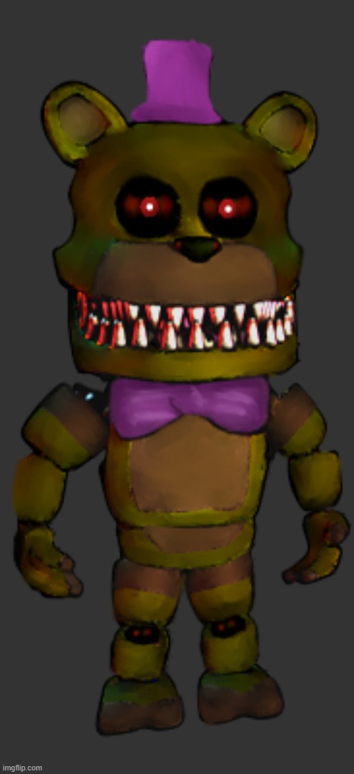This.. is a Bearling.(Nightmare Fredbear's Freddles) | made w/ Imgflip meme maker