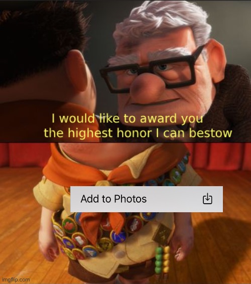 Up highest honor | image tagged in up highest honor | made w/ Imgflip meme maker