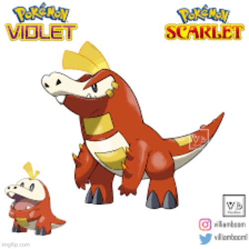 Fan art of what Fuecoco’s eveolution might be,I really like this idea (art not by me) | image tagged in art,pokemon gen nine,fuecoco | made w/ Imgflip meme maker