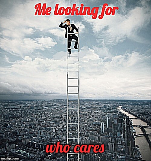 Searching | who cares | image tagged in searching | made w/ Imgflip meme maker