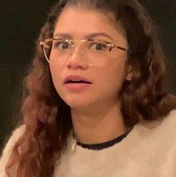 Zendaya processing information Blank Meme Template