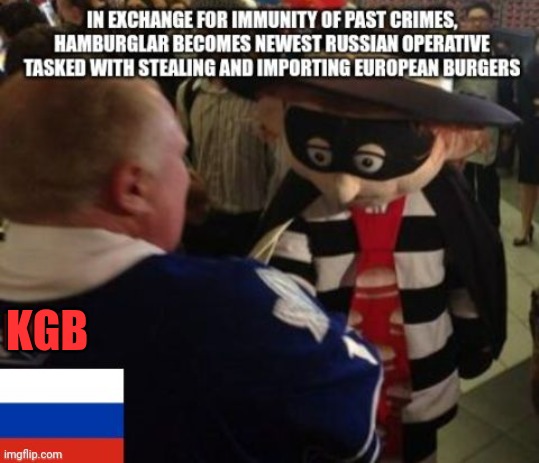 The Hamburglar Becomes The Newest Russian Operative | KGB | image tagged in hamburglar,russian | made w/ Imgflip meme maker