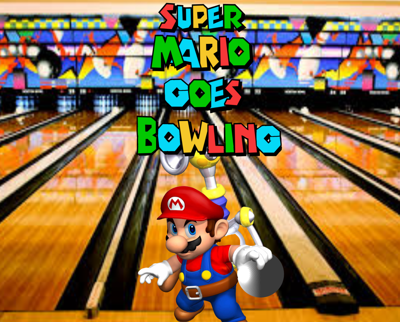 Super Mario Goes Bowling Blank Meme Template