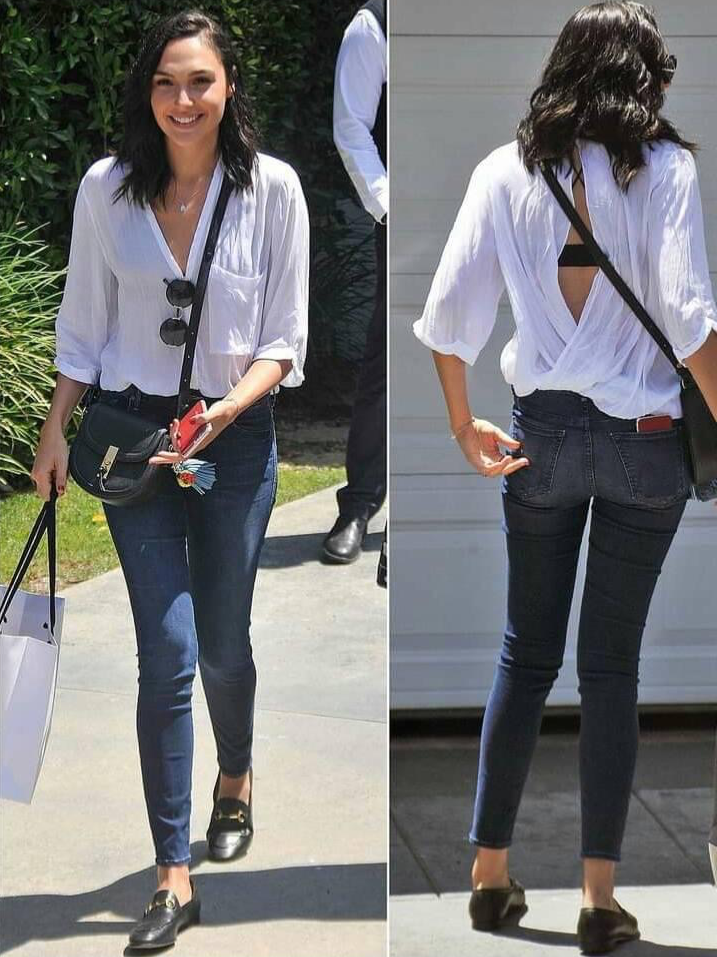 Gal Gadot jeans Blank Meme Template