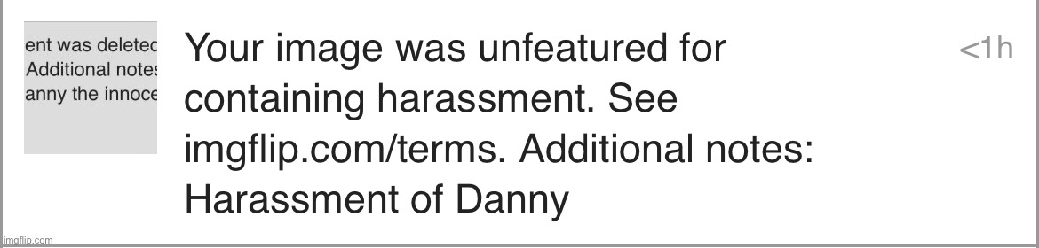 “Harassment of a pedo” | made w/ Imgflip meme maker