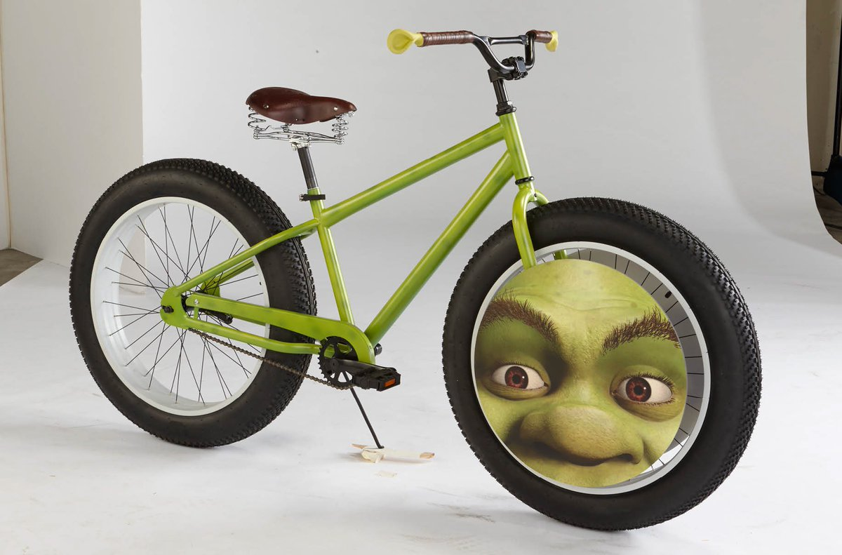 Shrek Bike Blank Meme Template