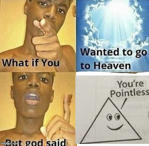 What if you wanted to go to Heaven | image tagged in what if you wanted to go to heaven | made w/ Imgflip meme maker